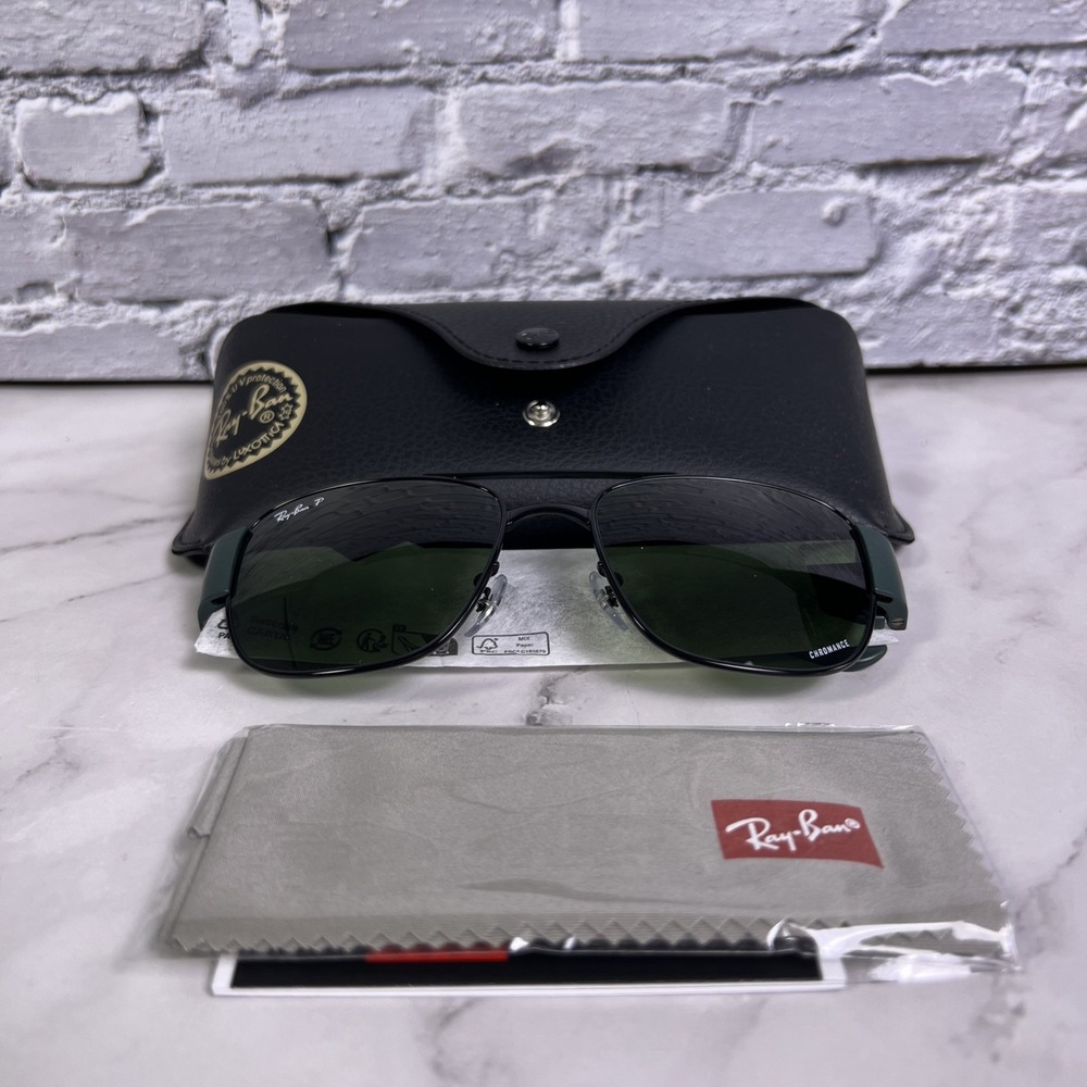 NEW Ray-Ban RB3751‎ Chromance Polarized Aviator Sunglasses Liteforce 5/18/140